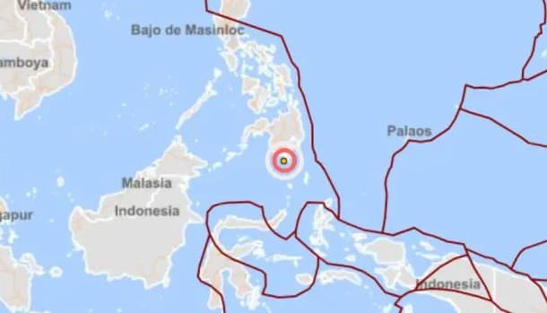 Un terremoto de magnitud 5,8 sacude el sur de la isla filipina de Mindanao
