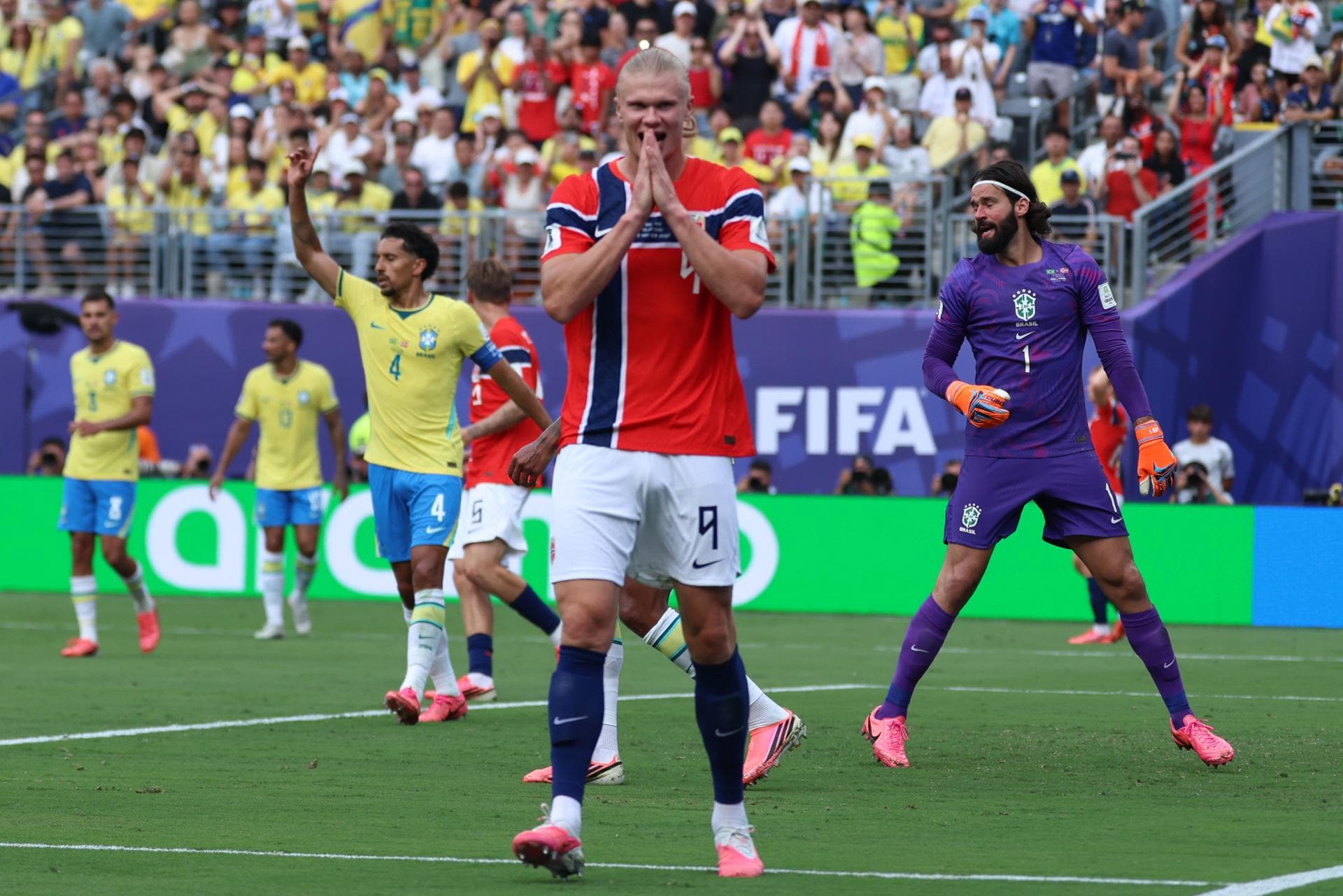 ¡Batacazo! Noruega se apoyó en Haaland para eliminar a la pentacampeona Brasil