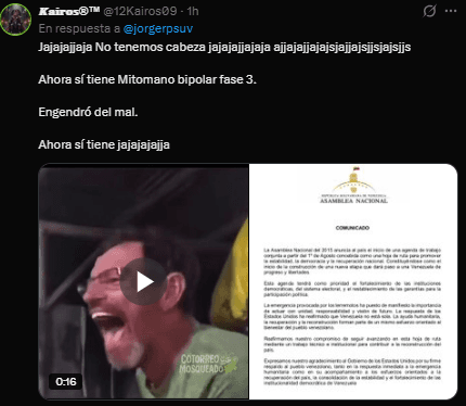 «¿No era que no había cabeza para eso?»: Así reaccionaron las redes al mensaje de Jorge Rodríguez sobre las negociaciones