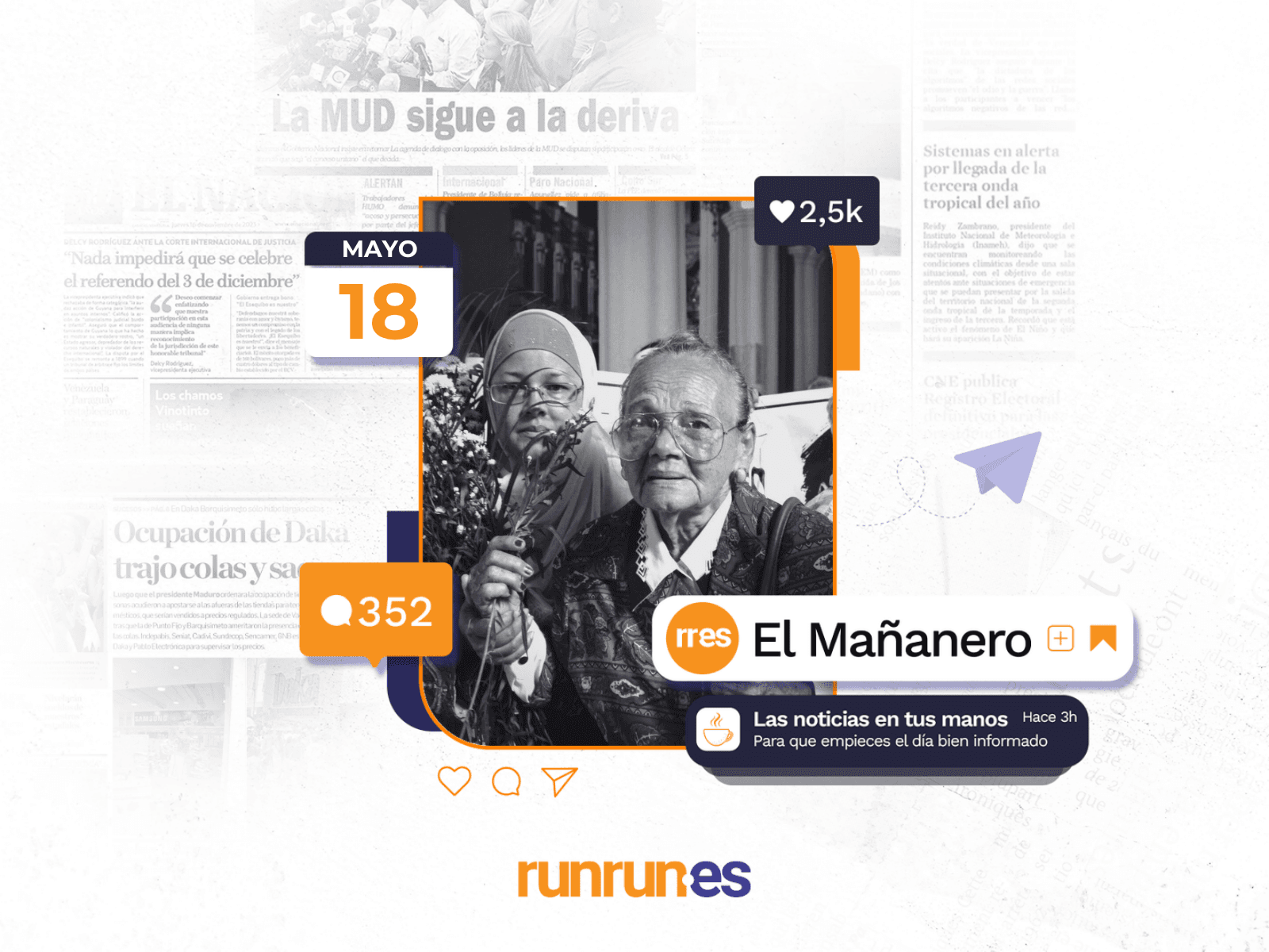 El Mañanero del 18 de mayo: Carmen Navas murió con el dolor de la injusticia a cuestas