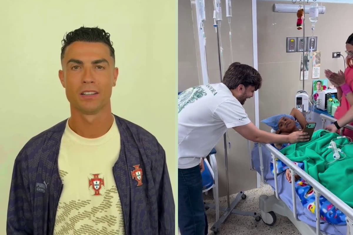 ¡Emotivo! Cristiano Ronaldo le cumplió el sueño a un niño venezolano que sobrevivió a los terremotos (VIDEO)