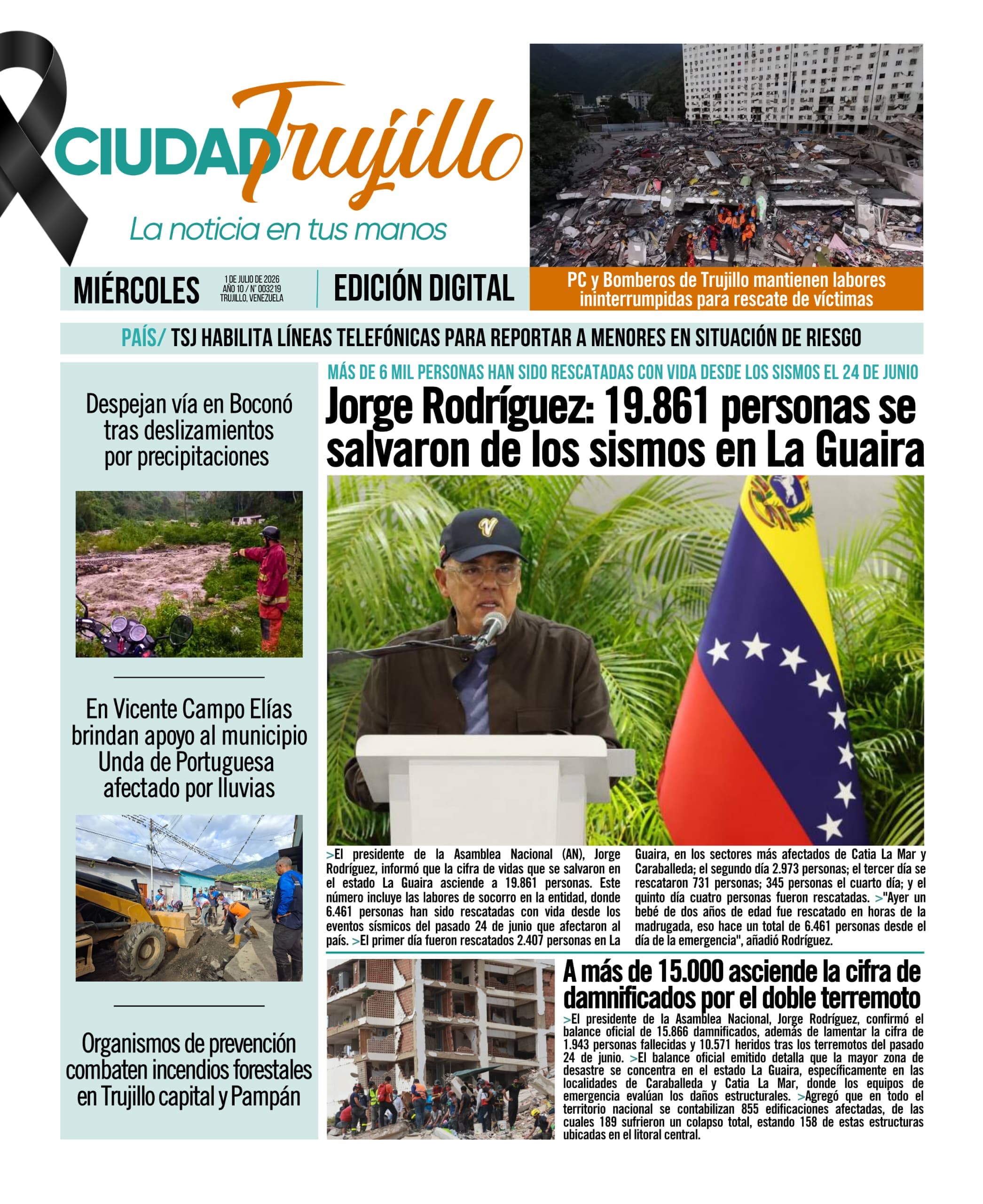 Portadas de este miércoles 1 de julio de 2026