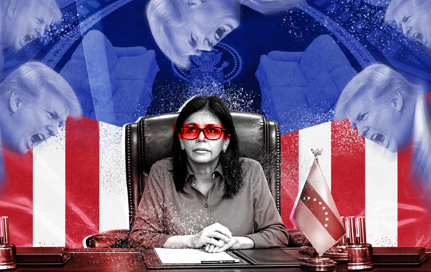 Delcy quiso limpiar su imagen, pero terminó hundida por el tutelaje de EEUU